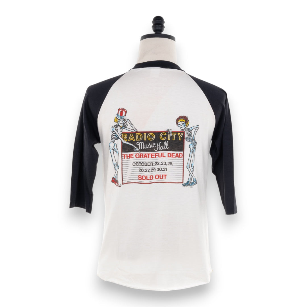 Grateful Dead 1980 Rick Griffin Radio City 15th Year Skull T-Shirt