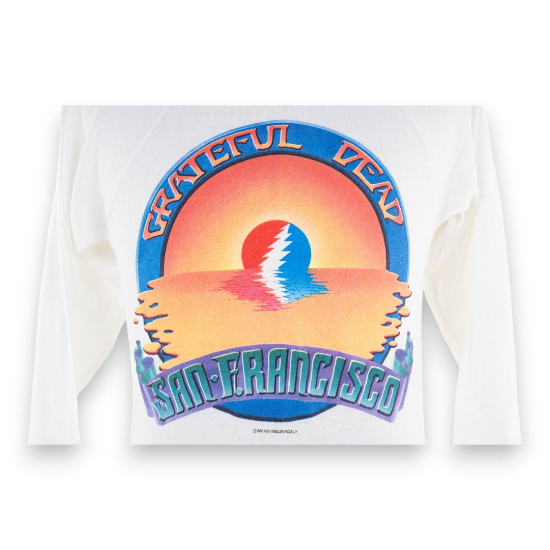 Grateful Dead 1983 Alton Kelly San Francisco White T-Shirt