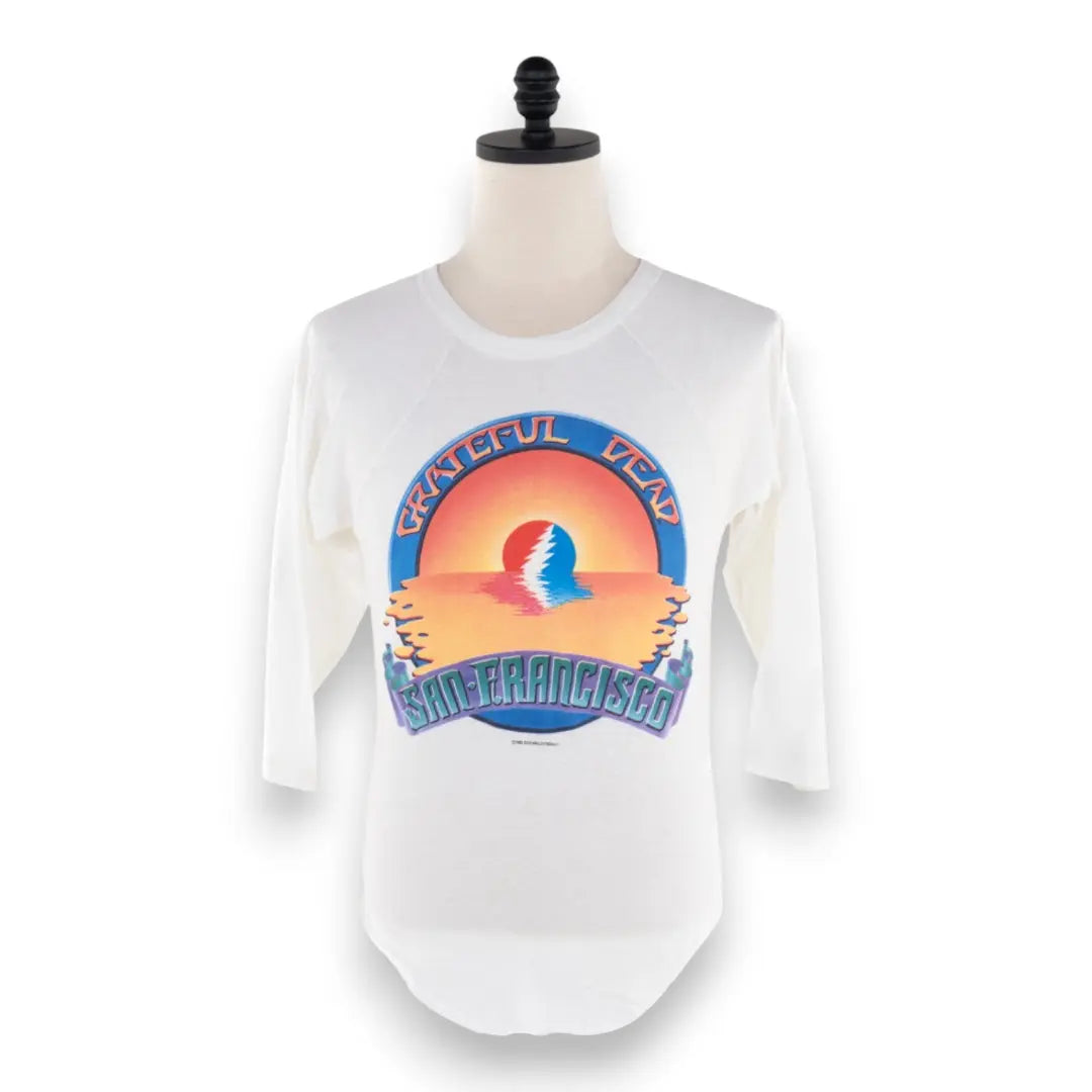 Grateful Dead 1983 Alton Kelly San Francisco White T-Shirt