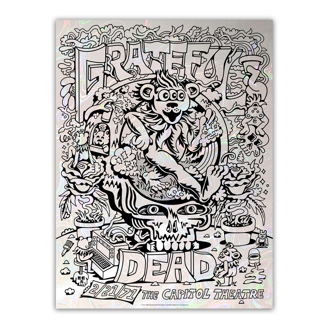 Grateful Dead (2/21/1971) Keyline Foil Edition Poster by Killer Acid