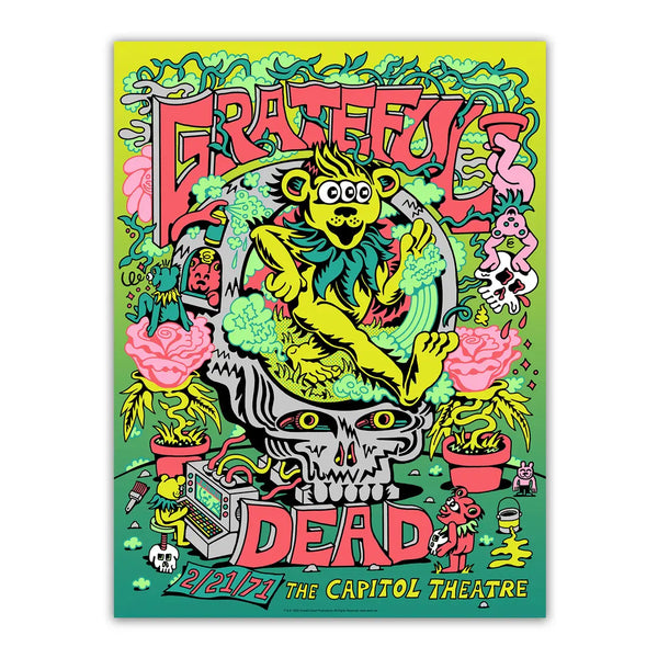 Grateful Dead (2/21/1971) Main Edition Poster by Killer Acid