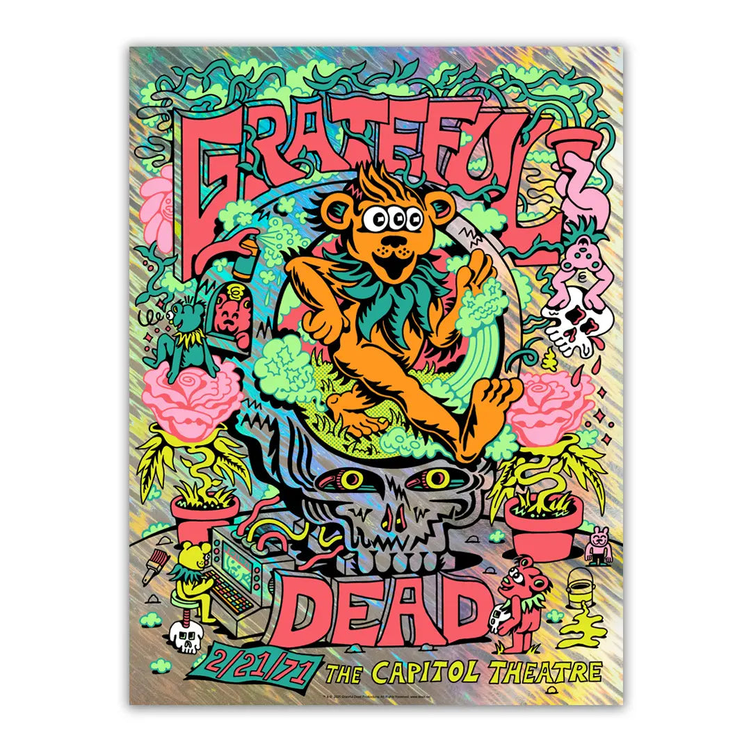 Grateful Dead エディション2　10体/10 ひとつオマケ Grateful Dead (2/21/1971) by Killer Acid - 3 Poster Bundle