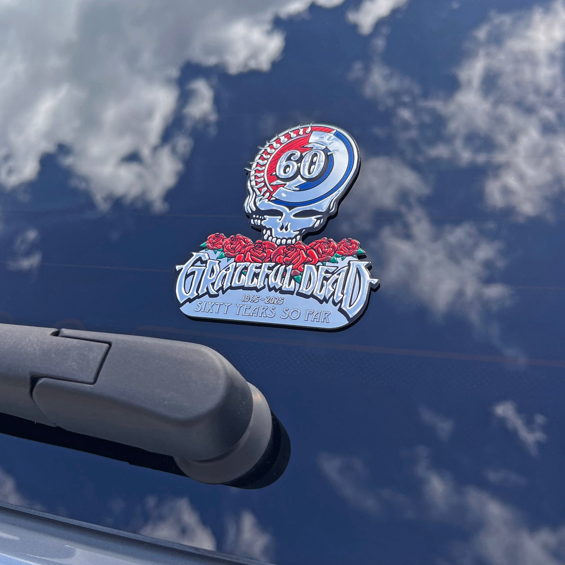 Grateful Dead 60 Metal Sticker (2-Pack)