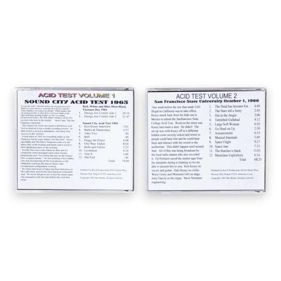 Grateful Dead - Acid Test Collection by Ken Kesey (2-CDs, Vol 1 and Vol 2)