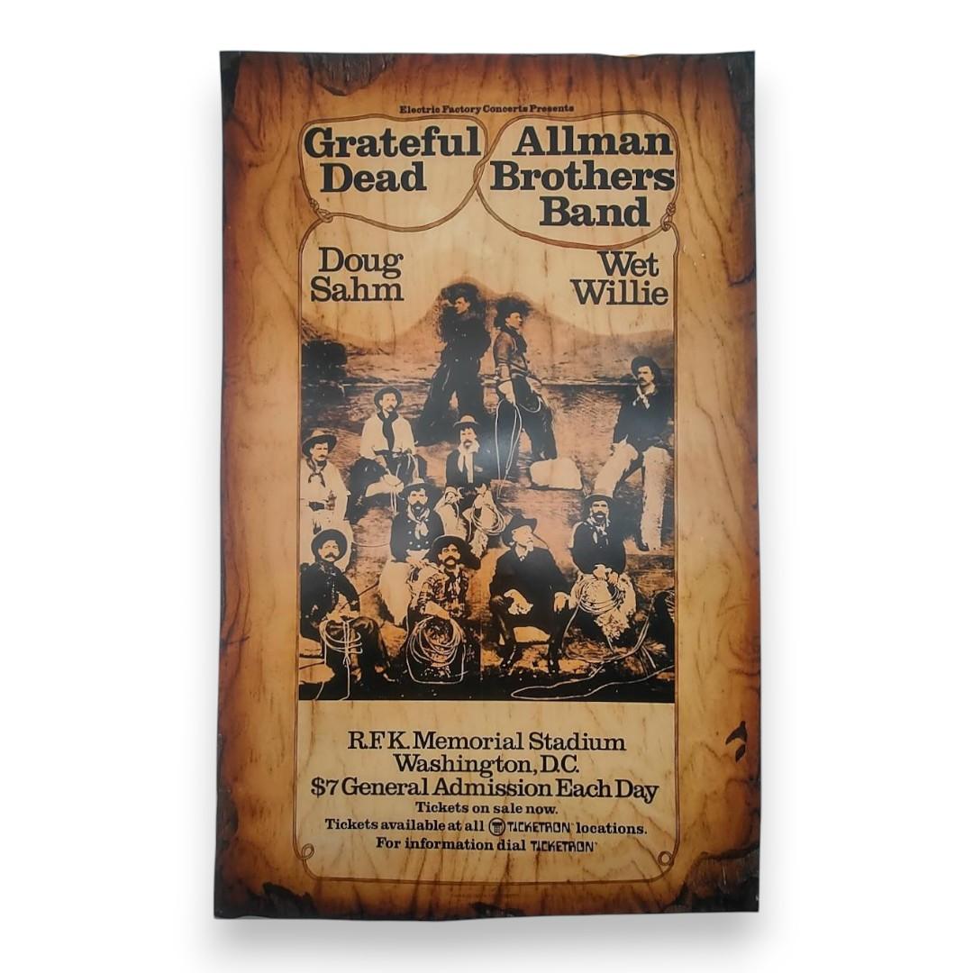 Grateful Dead, Allman Brothers Band – R.F.K. Memorial Stadium, Washington D.C. (Jun 9–10, 1973 – Good Condition)