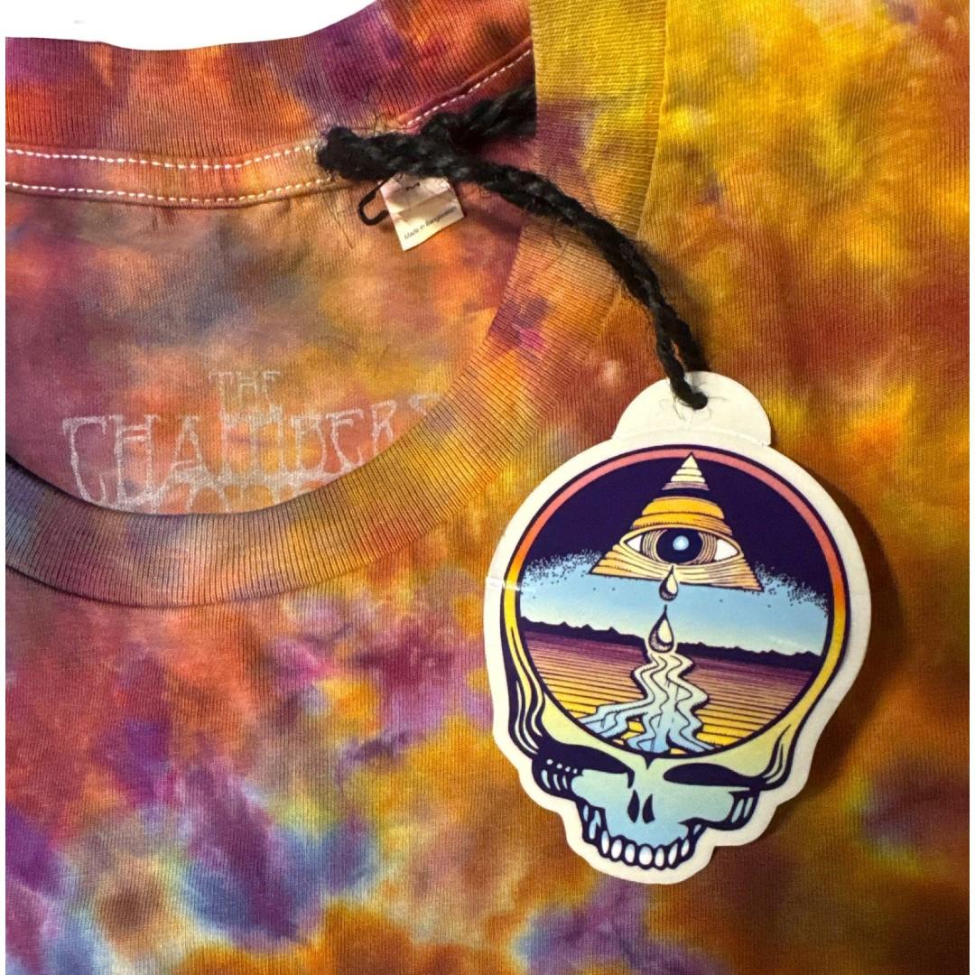 Grateful Dead Aoxomoxoa Tie Dye T-Shirt by Rick Griffin - Close-Up