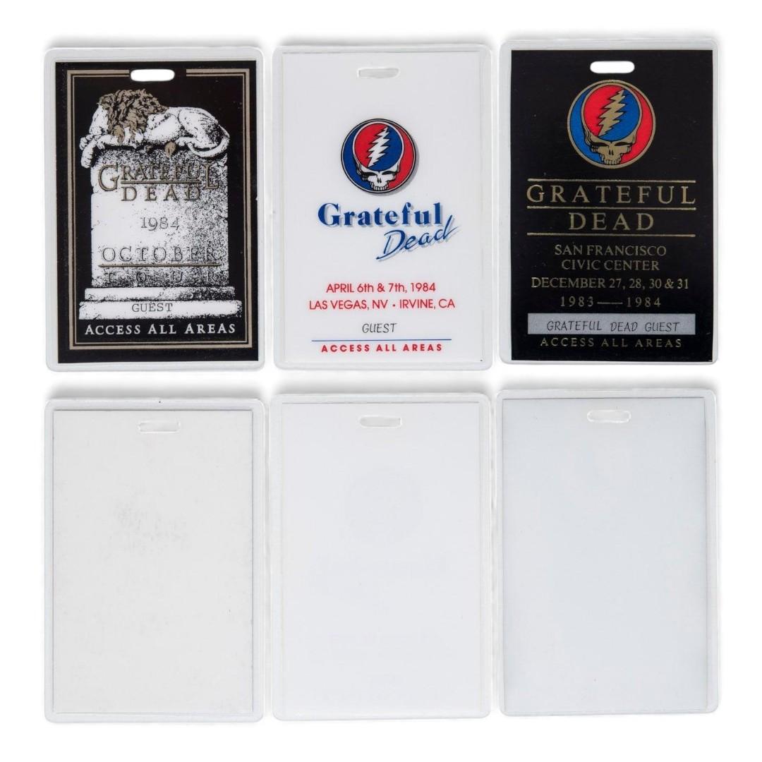 Grateful Dead Backstage Laminates (1983 - 1984) from Robbie Taylor
