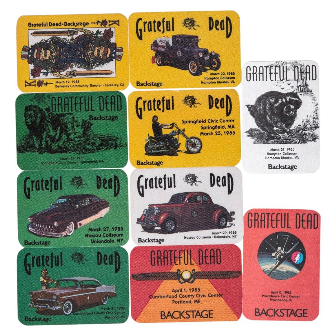 Grateful Dead Backstage Passes (03/12/1985 - 04/03/1985) from Robbie Taylor