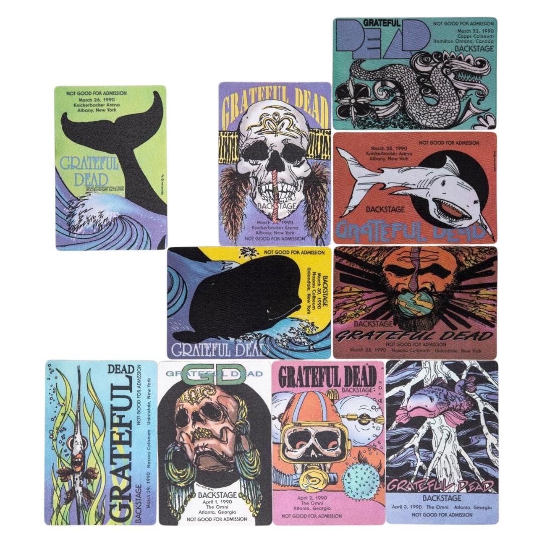 Grateful Dead Backstage Passes (03/22/1990 - 04/03/1990) from Robbie Taylor
