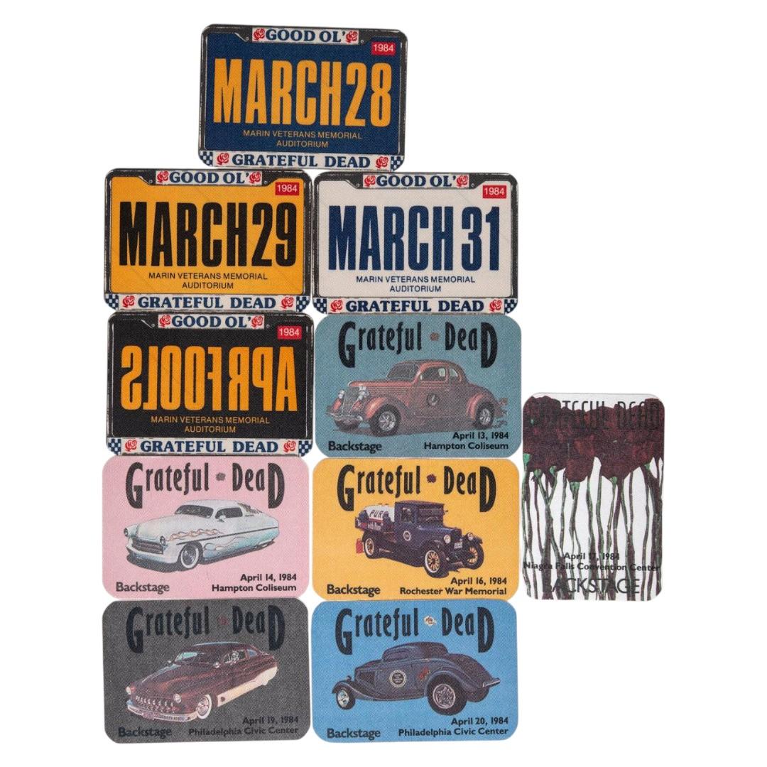 Grateful Dead Backstage Passes (03/28/1984 - 04/20/1984) from Robbie Taylor