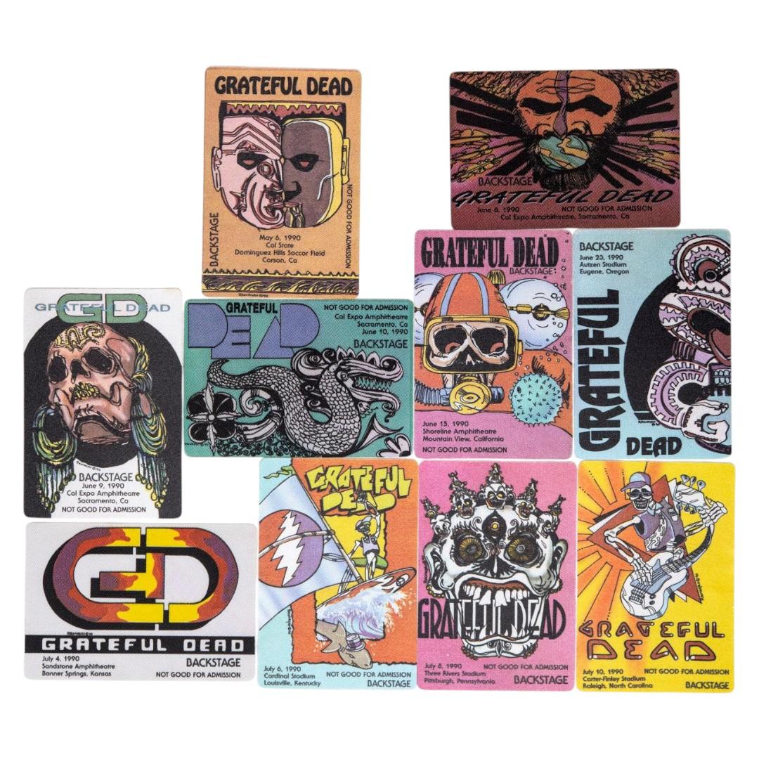 Grateful Dead Backstage Passes (05/06/1990 - 07/10/1990) from Robbie Taylor