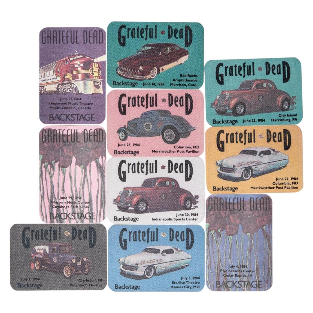 Grateful Dead Backstage Passes (06/14/1984 - 07/04/1984) from Robbie Taylor