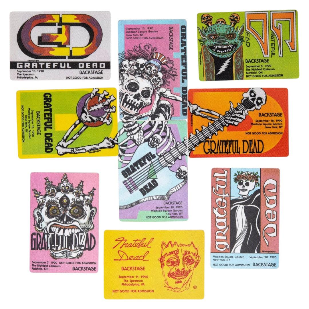 Grateful Dead Backstage Passes (09/07/1990 - 09/20/1990) from Robbie Taylor