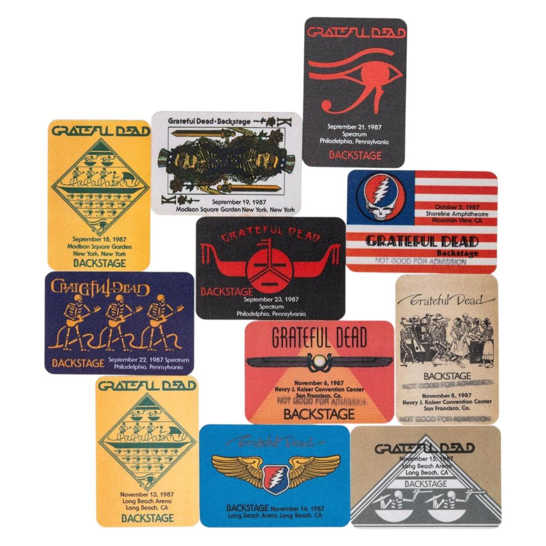 Grateful Dead Backstage Passes (09/18/1987 - 11/15/1987) from Robbie Taylor