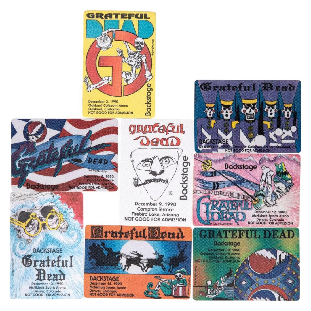 Grateful Dead Backstage Passes (12/03/1990 - 12/30/1990) from Robbie Taylor