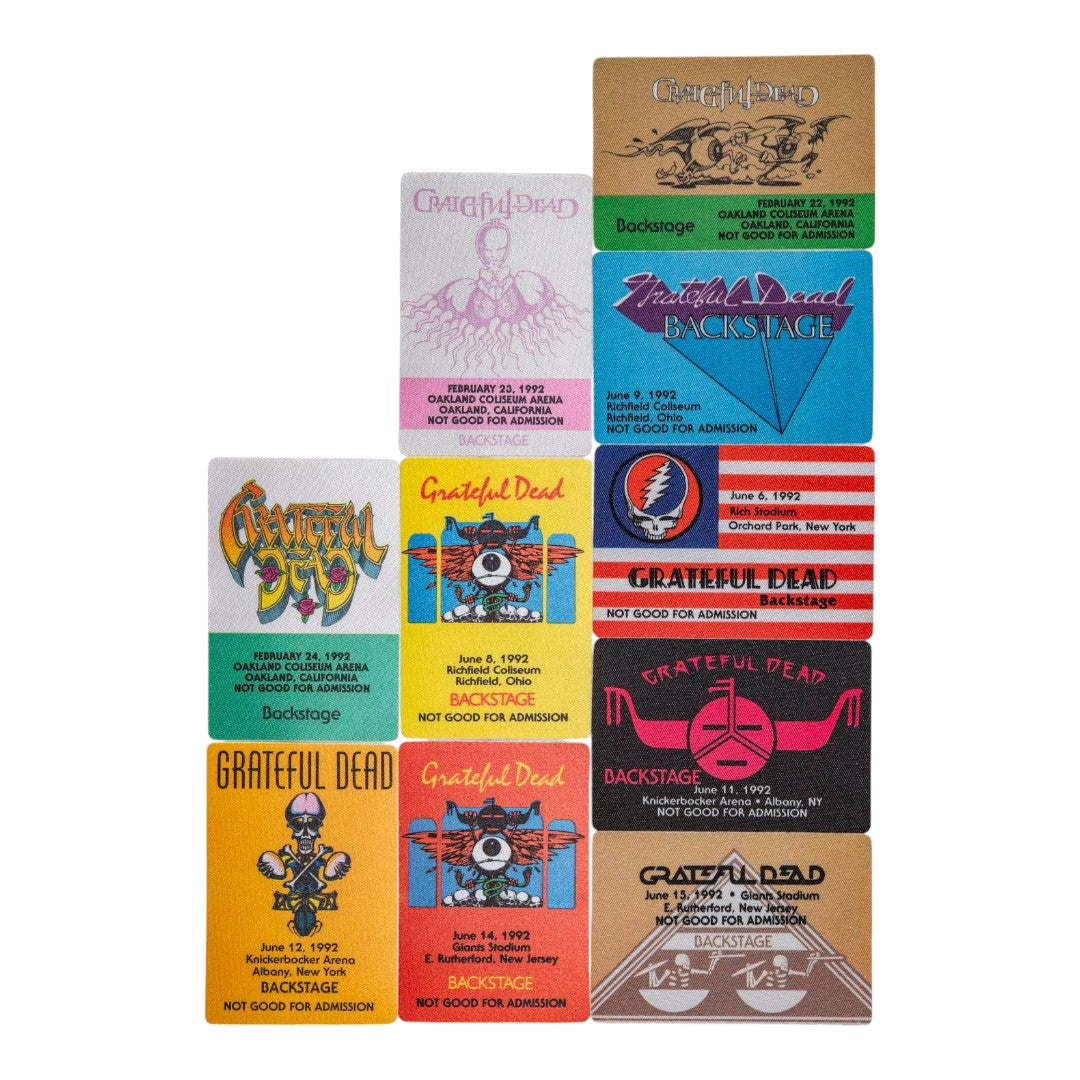 Grateful Dead Backstage Passes (2/22/1992 – 6/15/1992) from Robbie Taylor