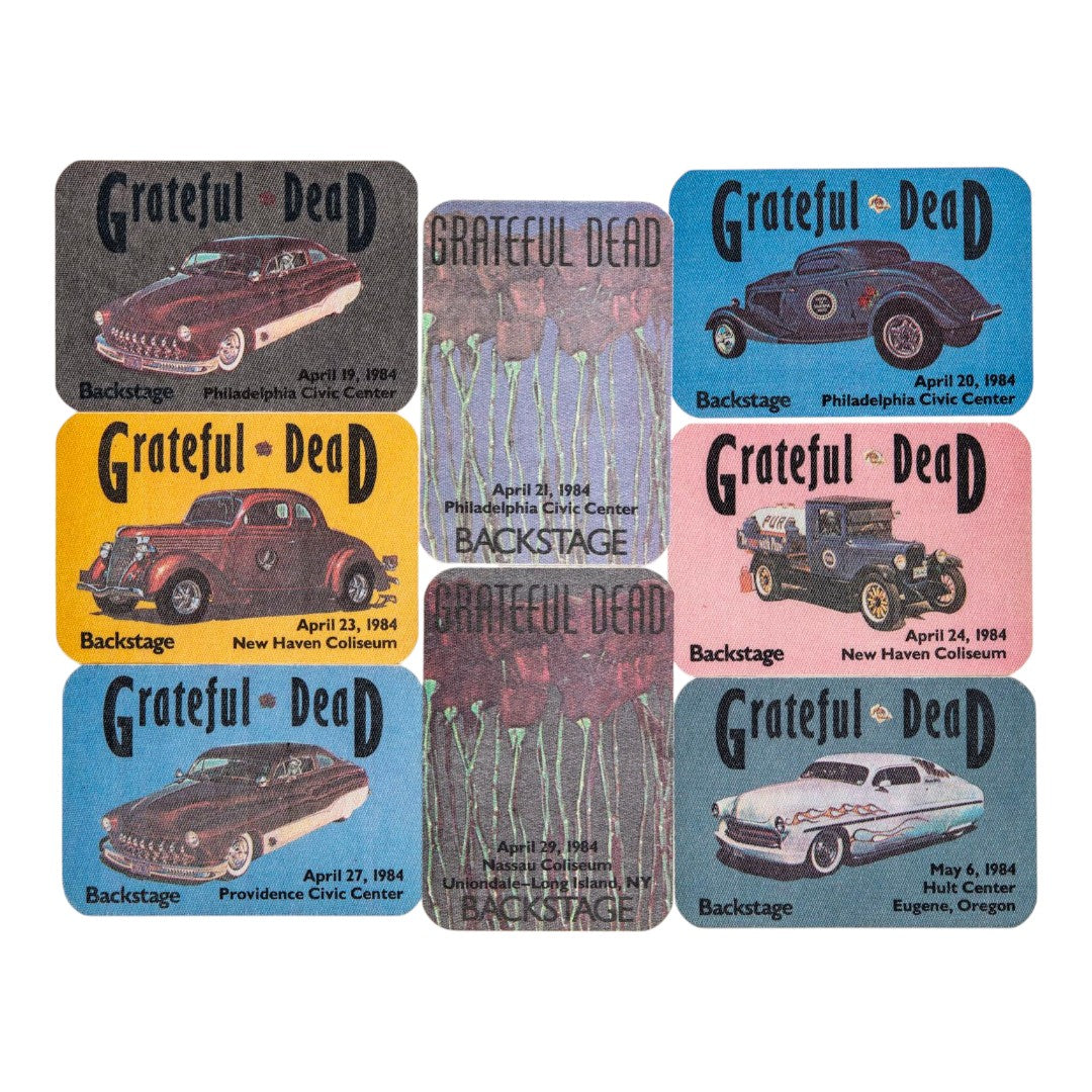 Grateful Dead Backstage Passes (4/19/1984 – 5/06/1984) from Robbie Taylor