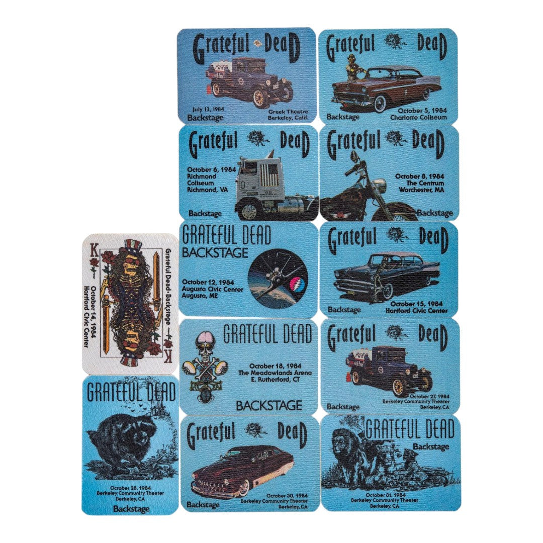 Grateful Dead Backstage Passes (7/13/1984 – 10/31/1984) from Robbie Taylor