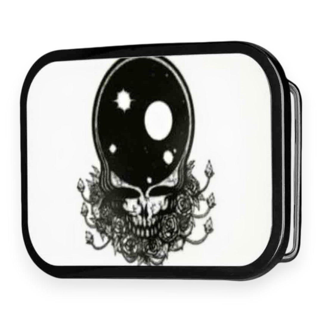 Grateful Dead Belt Buckle | Black/White Space Your Face – Black