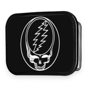 Grateful Dead Belt Buckle | Black/White Steal Your Face – Black
