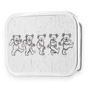 Grateful Dead Belt Buckle | Black/White Wood Dancing Bears – Matte