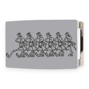 Grateful Dead Belt Buckle | Dancing Skeletons – Brushed Silver