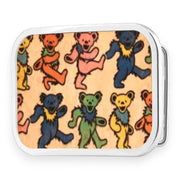 Grateful Dead Belt Buckle | Natural Wood Dancing Bears – Matte