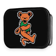 Grateful Dead Belt Buckle | Orange Dancing Bear – Black