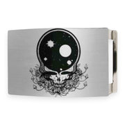 Grateful Dead Belt Buckle | Space Your Face – Brushed Silver