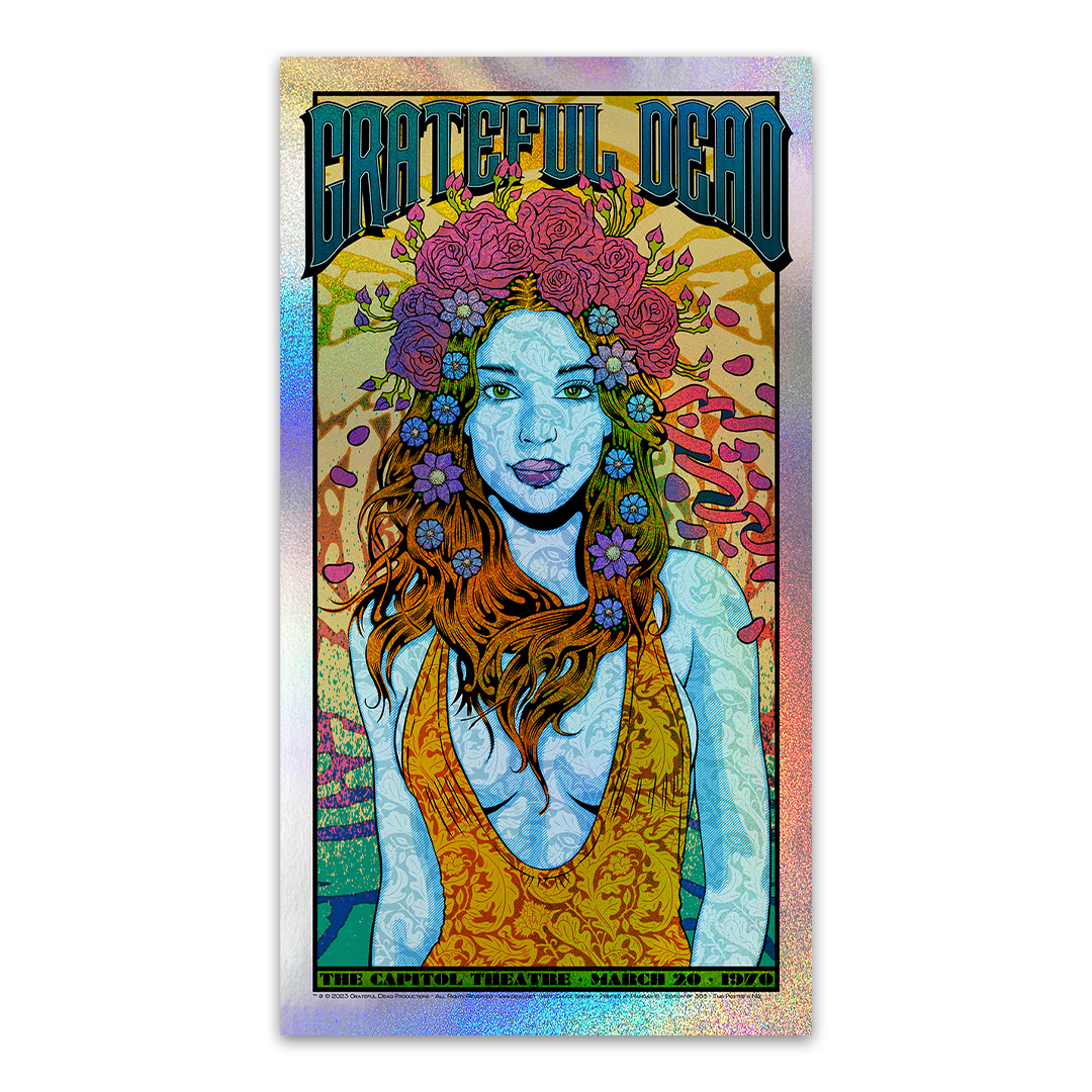 Grateful Dead "Bertha" Sparkle Foil Edition Poster by Chuck Sperry