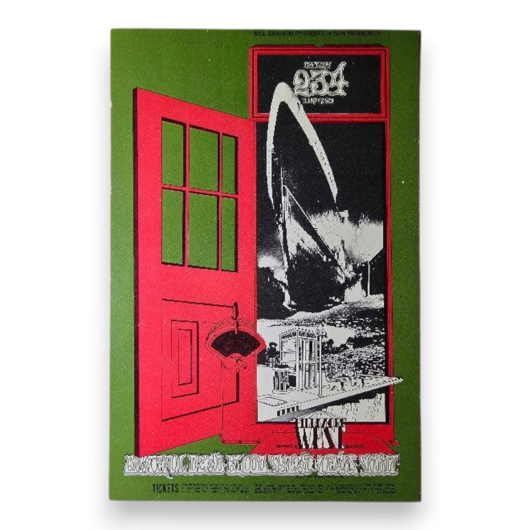 Grateful Dead, Blood, Sweat & Tears, Spirit – The Fillmore, San Francisco (Jan 2–4, 1969) by Randy Tuten (Postcard)