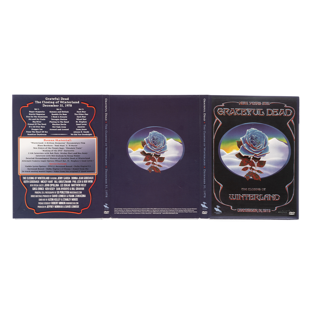 Grateful Dead Blue Rose DVD Signed by Alton Kelley & Stanely Mouse