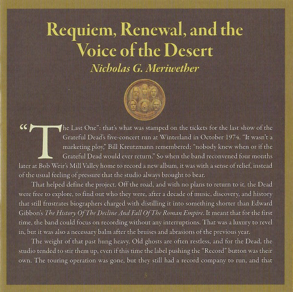 Grateful Dead – Blues For Allah (3-CD) - Label