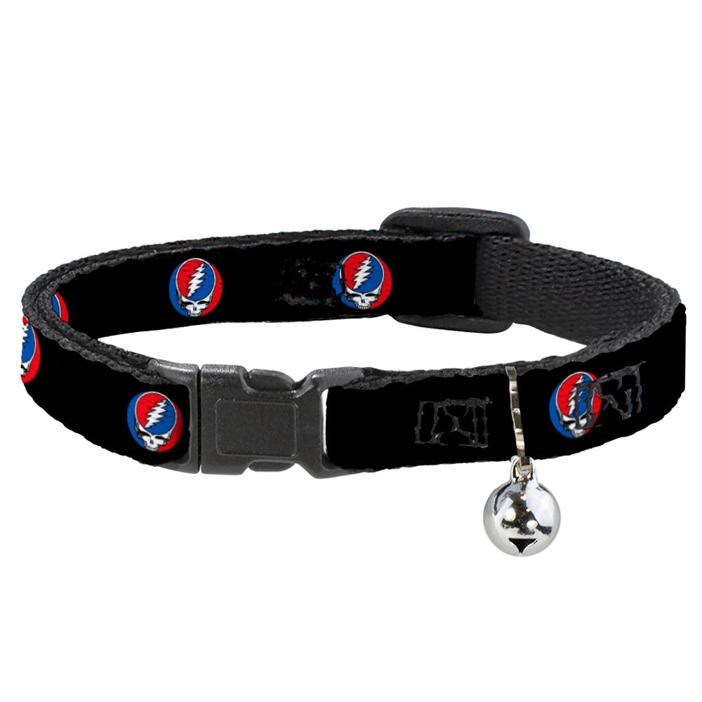 Grateful Dead Breakaway Cat Collar | Black Steal Your Face