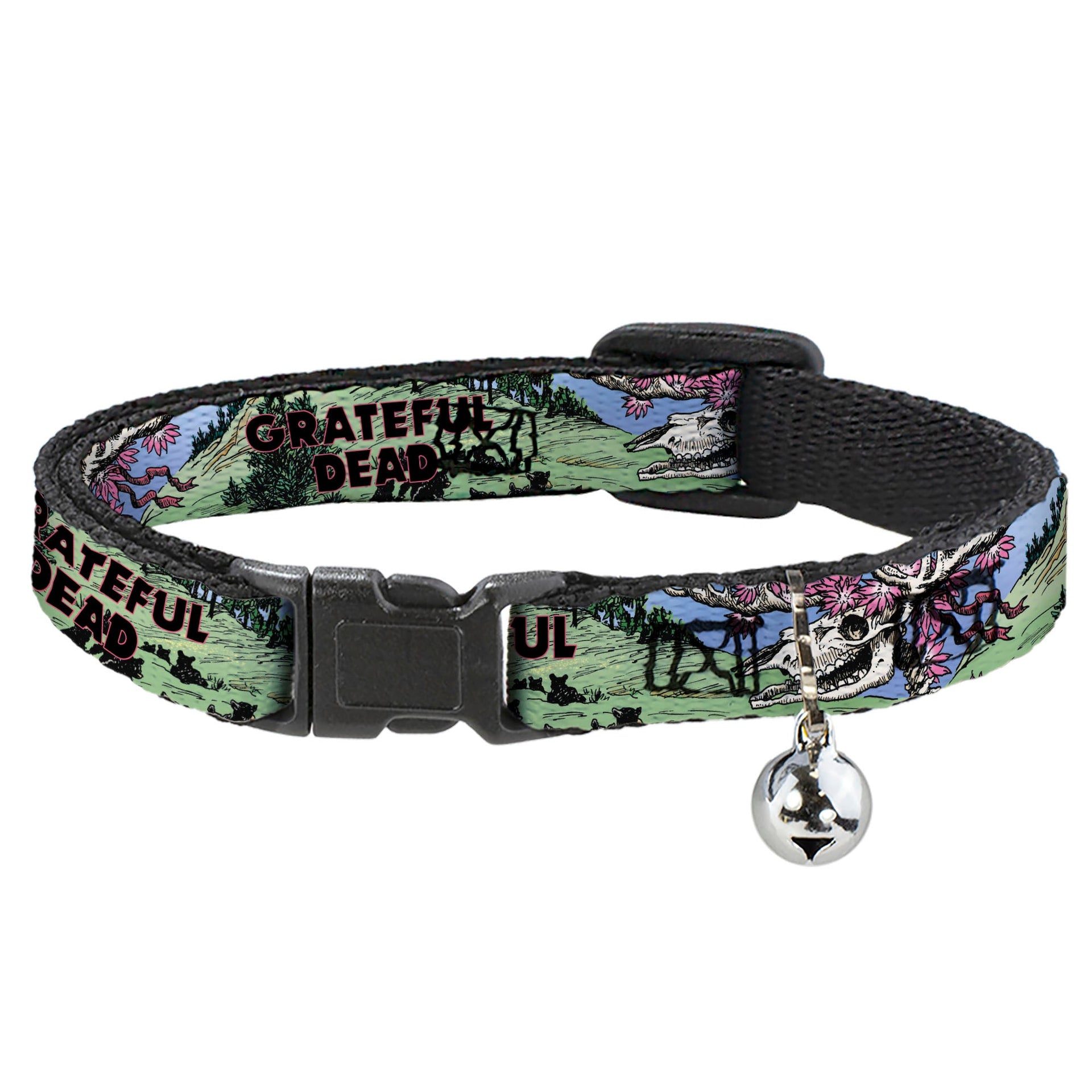 Grateful Dead Breakaway Cat Collar | Dave's Picks Vol. 9 Art (with Bell)