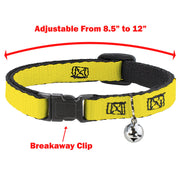Grateful Dead Breakaway Cat Collar | Stars & Stripes + Text (with Bell)