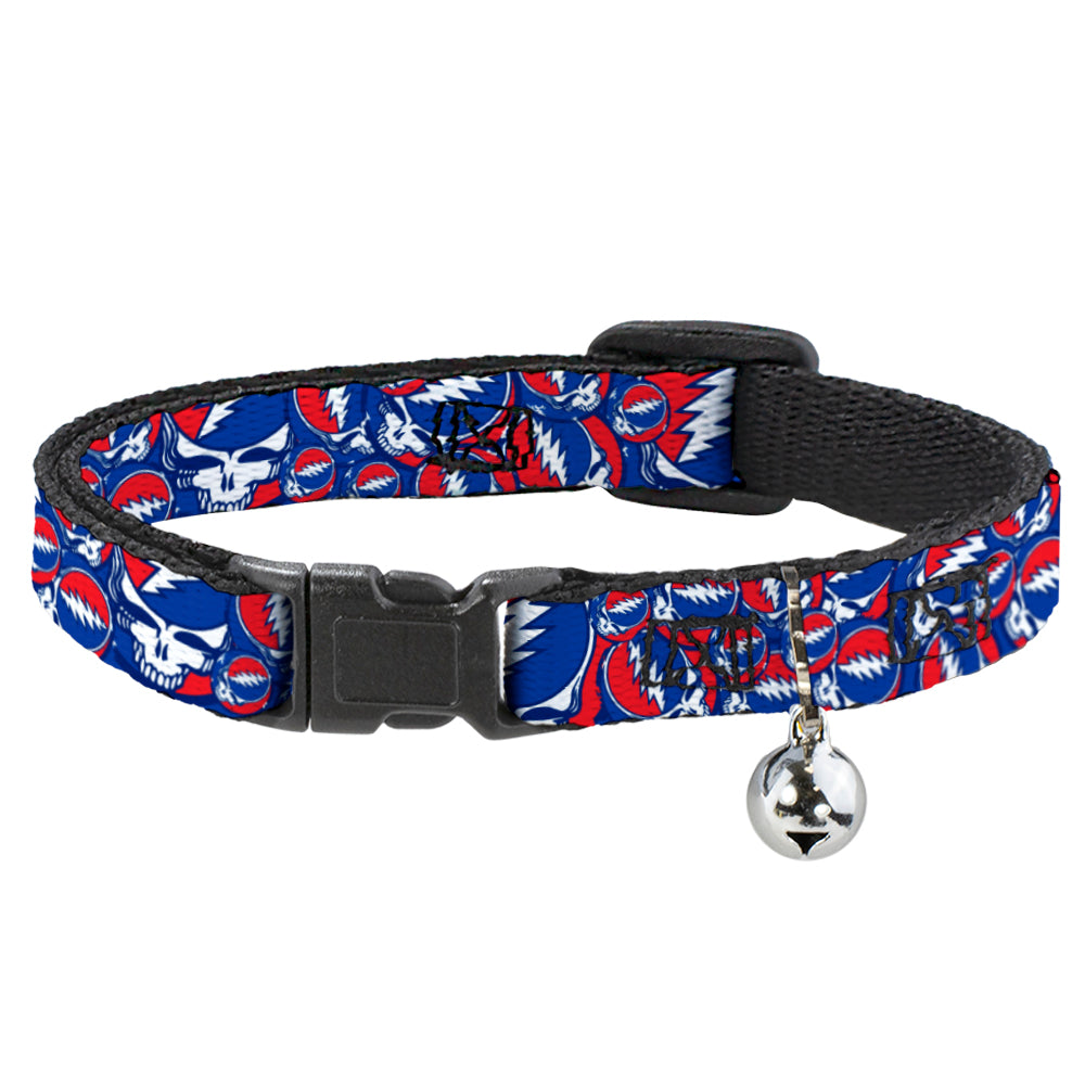 Grateful Dead Breakaway Cat Collar | Steal Your Face Stacked