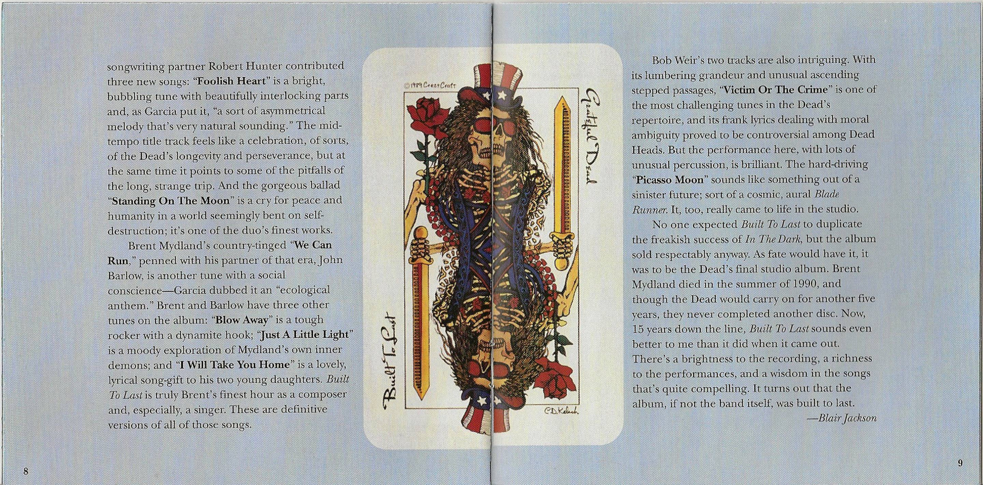 Grateful Dead – Built To Last (LP Vinyl) - Side View