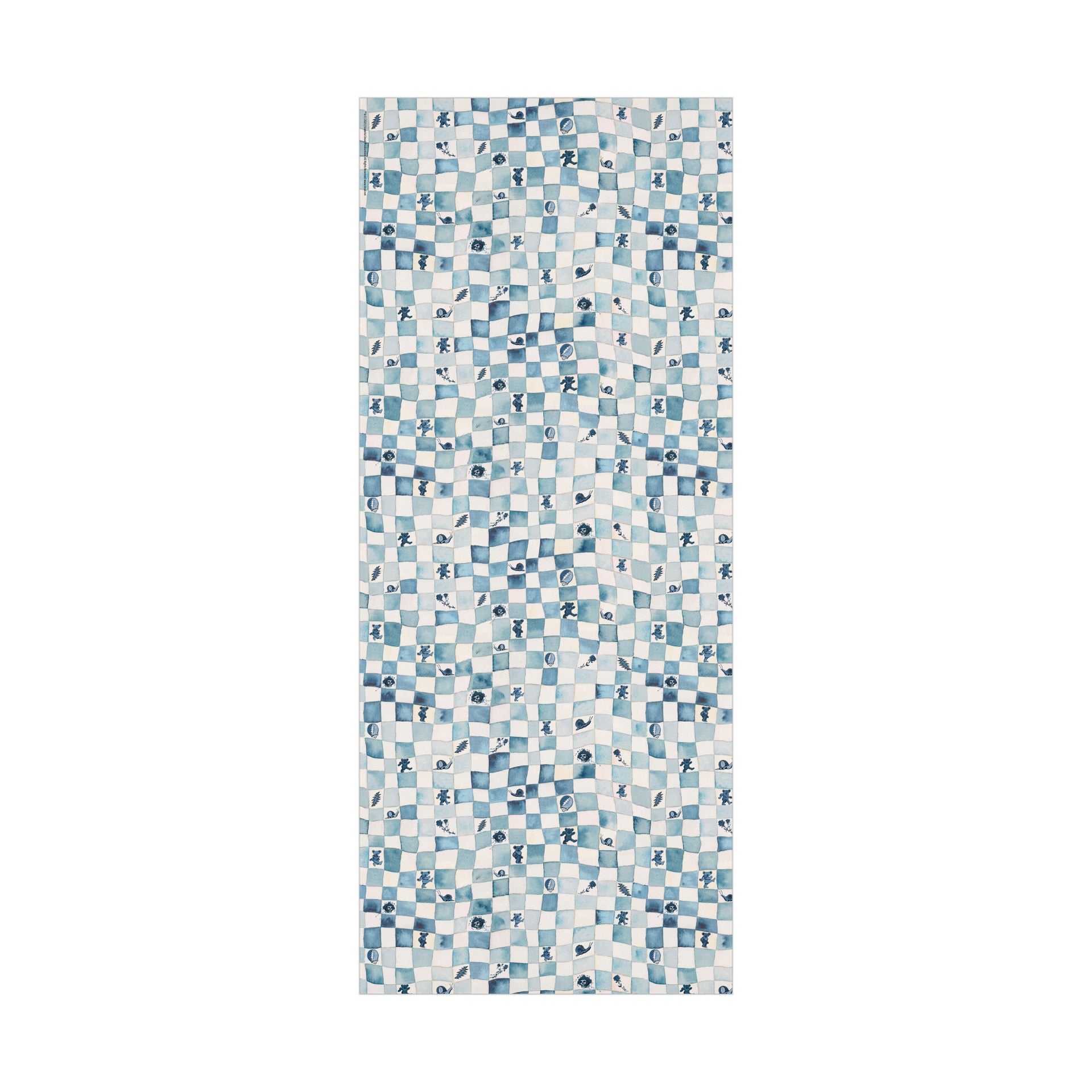 Grateful Dead Checkerboard Gift Wrapping Paper