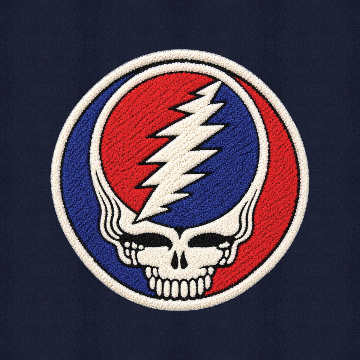 Grateful Dead Chenille Stealie Hoodie - Navy