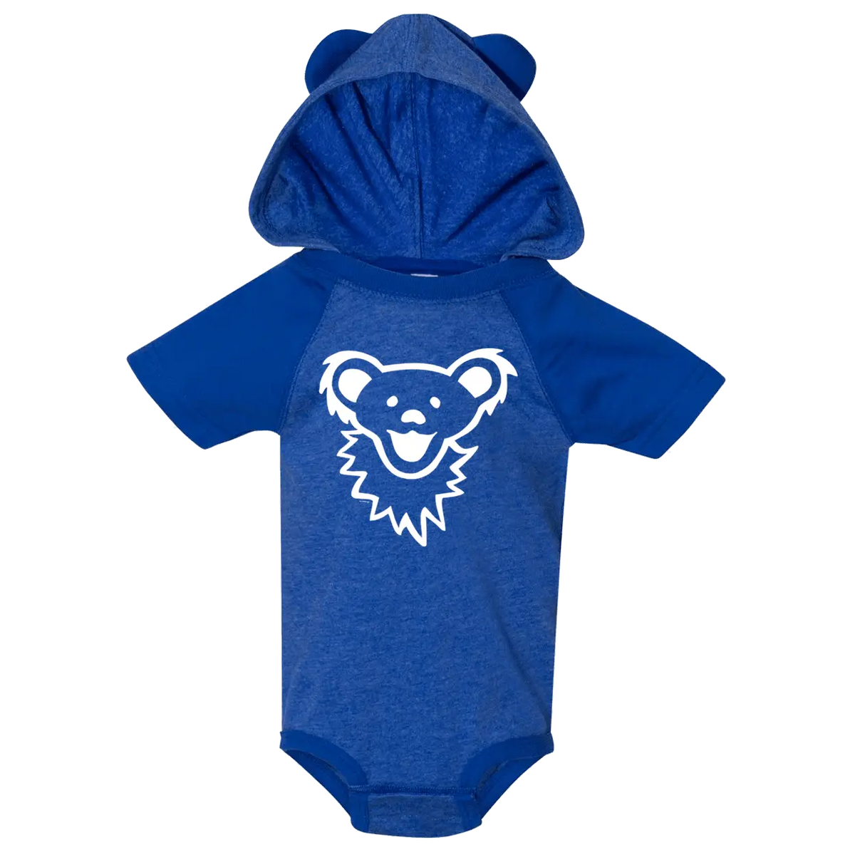 Grateful Dead Dancing Bear Face Hooded Baby Onesie | Relix