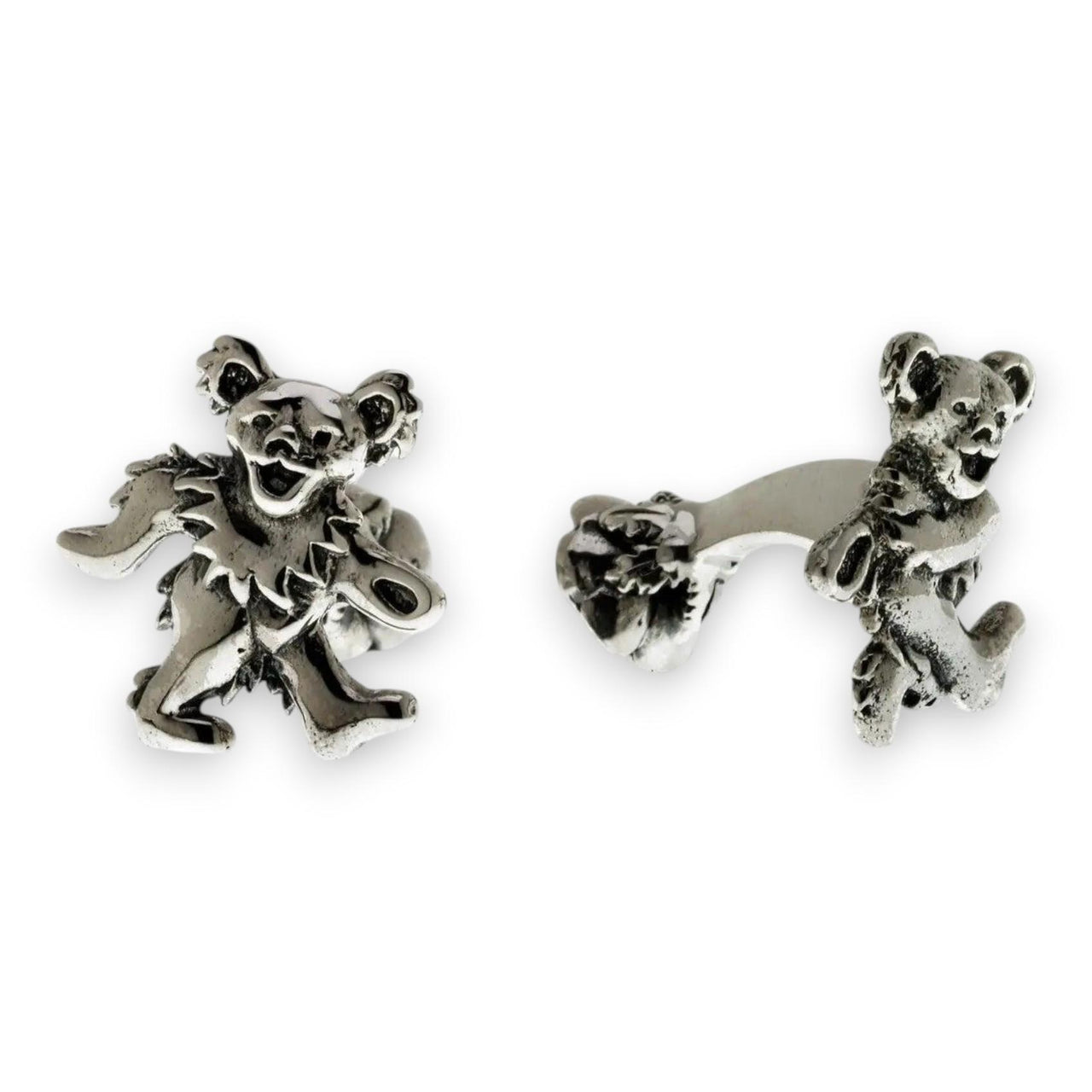Grateful Dead Dancing Bear Sterling Silver Cufflinks
