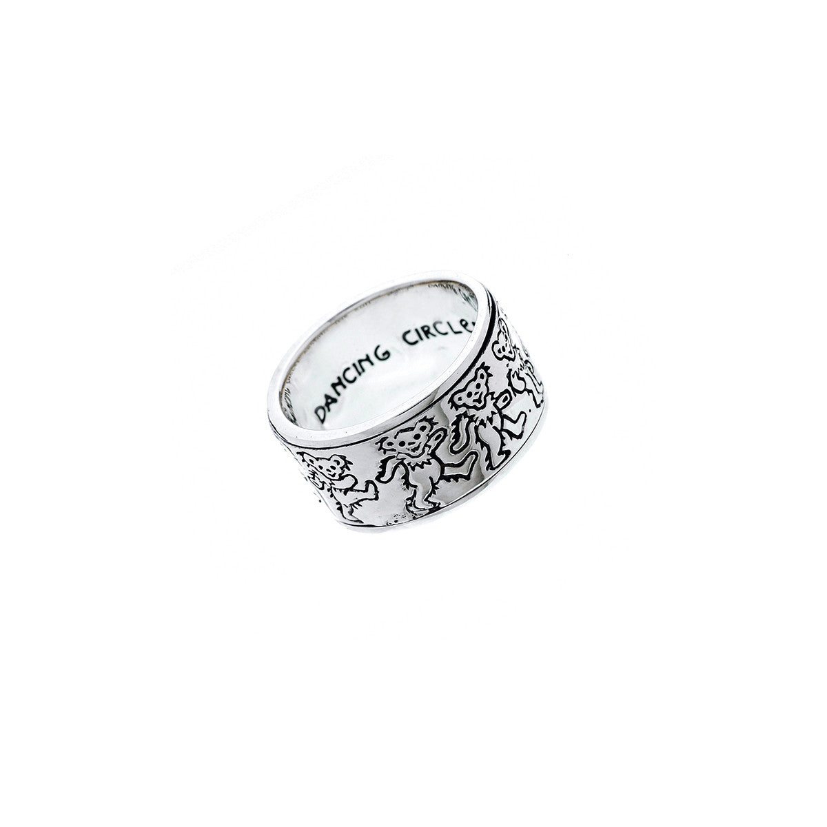Grateful Dead Dancing Bear Sterling Silver Spinner Ring