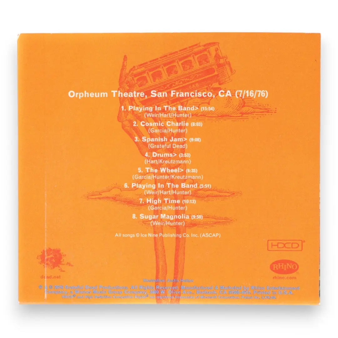 Grateful Dead - Dave's Picks Orpheum Theater (CD)