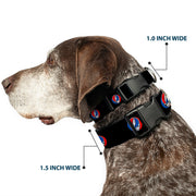 Grateful Dead Dog Collar | Black Steal Your Face