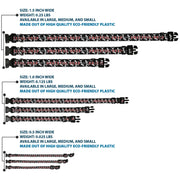 Grateful Dead Dog Collar | Black Text + Dancing Skeletons