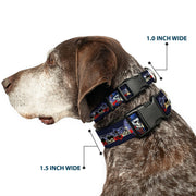 Grateful Dead Dog Collar | Dave's Picks Skeleton Art