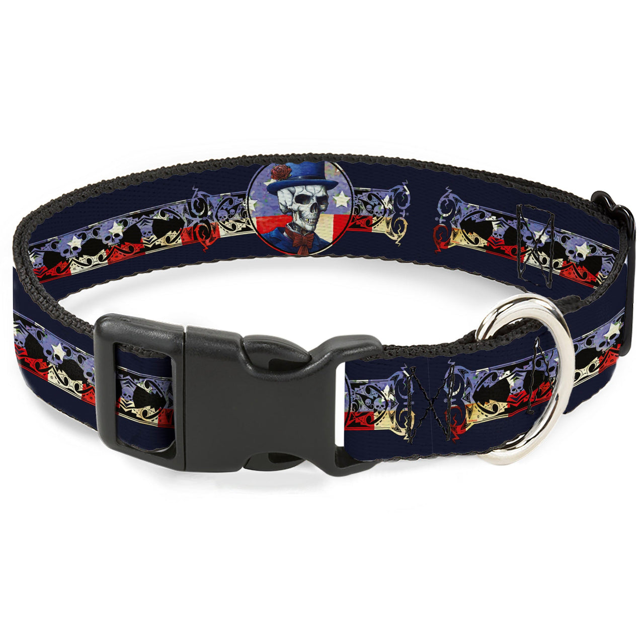 Grateful Dead Dog Collar | Dave's Picks Skeleton Art