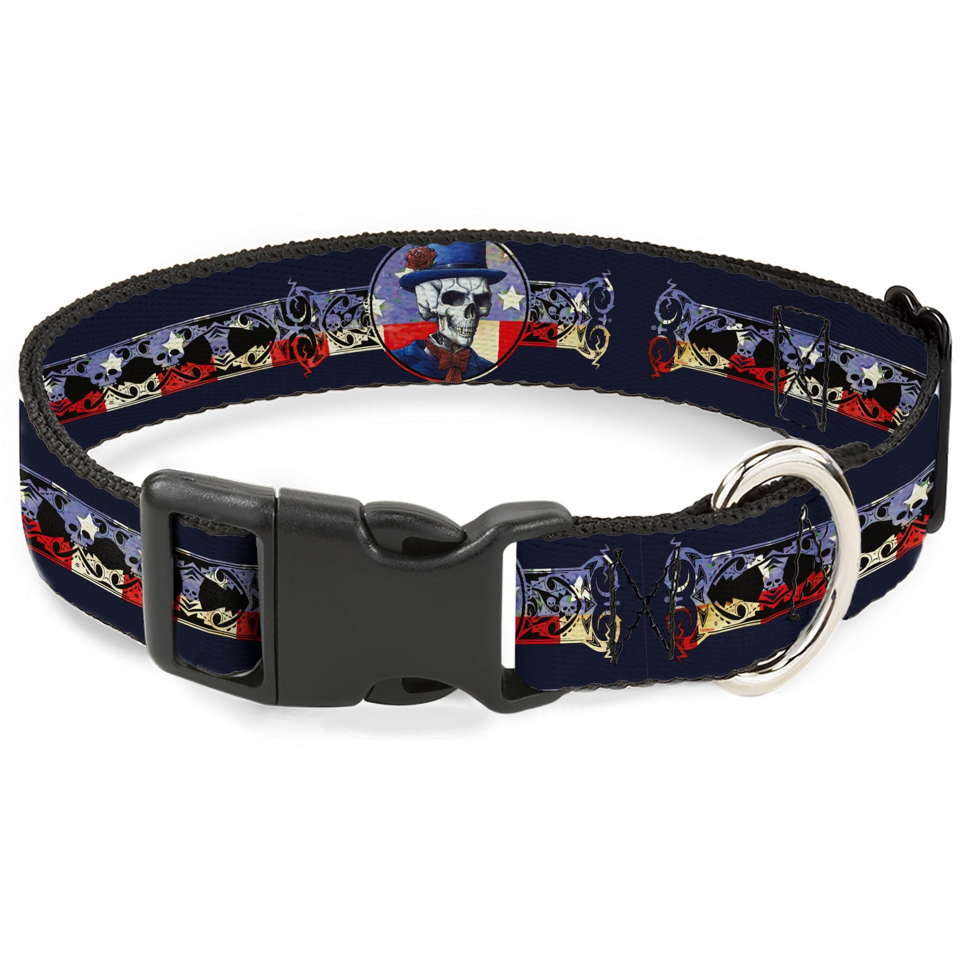 Grateful Dead Dog Collar | Dave's Picks Skeleton Art