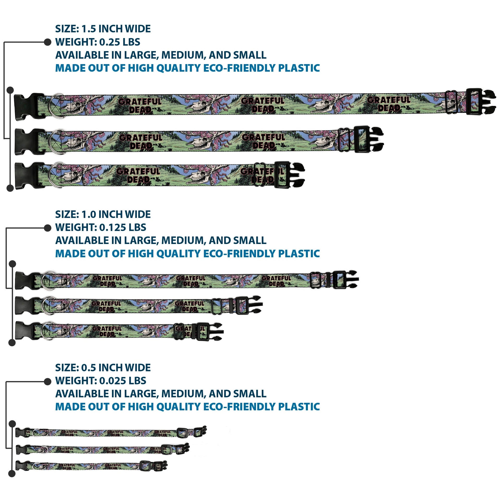Grateful Dead Dog Collar | Dave's Picks Vol. 9 Art